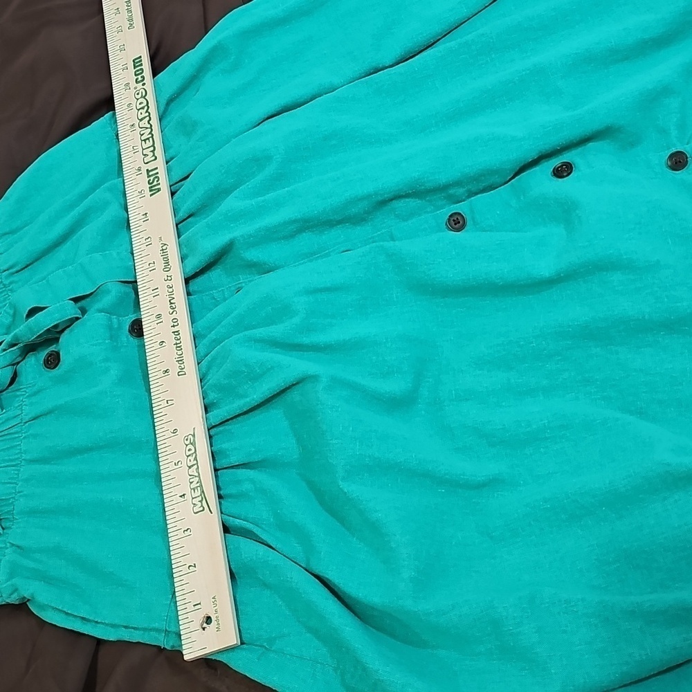 Universal Thread Elastic Tie Waist Button-Front M… - image 4